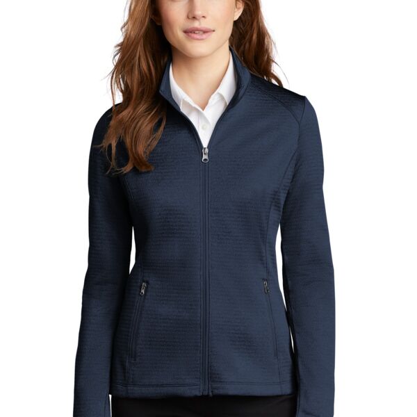Ladies Diamond Heather Fleece Full Zip Jacket Thumbnail