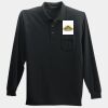 Long Sleeve Silk Touch Polo with Pocket Thumbnail