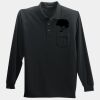 Long Sleeve Silk Touch Polo with Pocket Thumbnail