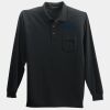 Long Sleeve Silk Touch Polo with Pocket Thumbnail