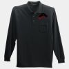 Long Sleeve Silk Touch Polo with Pocket Thumbnail