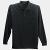 Long Sleeve Silk Touch Polo with Pocket Thumbnail