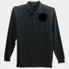 Long Sleeve Silk Touch Polo with Pocket Thumbnail