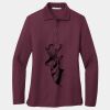 Ladies Silk Touch Long Sleeve Polo Thumbnail