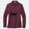 Ladies Silk Touch Long Sleeve Polo Thumbnail