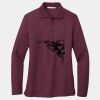 Ladies Silk Touch Long Sleeve Polo Thumbnail