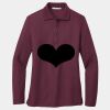 Ladies Silk Touch Long Sleeve Polo Thumbnail