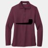 Ladies Silk Touch Long Sleeve Polo Thumbnail