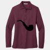 Ladies Silk Touch Long Sleeve Polo Thumbnail