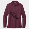 Ladies Silk Touch Long Sleeve Polo Thumbnail