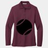 Ladies Silk Touch Long Sleeve Polo Thumbnail