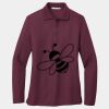 Ladies Silk Touch Long Sleeve Polo Thumbnail