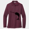 Ladies Silk Touch Long Sleeve Polo Thumbnail
