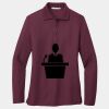 Ladies Silk Touch Long Sleeve Polo Thumbnail