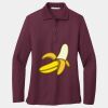 Ladies Silk Touch Long Sleeve Polo Thumbnail