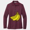Ladies Silk Touch Long Sleeve Polo Thumbnail