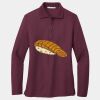 Ladies Silk Touch Long Sleeve Polo Thumbnail