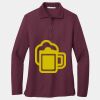 Ladies Silk Touch Long Sleeve Polo Thumbnail