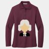Ladies Silk Touch Long Sleeve Polo Thumbnail