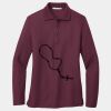 Ladies Silk Touch Long Sleeve Polo Thumbnail