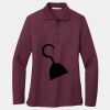 Ladies Silk Touch Long Sleeve Polo Thumbnail