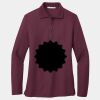 Ladies Silk Touch Long Sleeve Polo Thumbnail