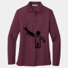 Ladies Silk Touch Long Sleeve Polo Thumbnail